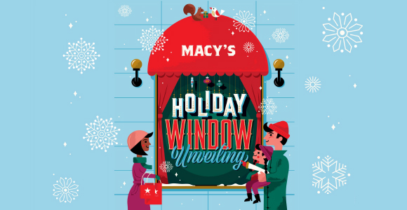 DowntownDC | Macy’s Metro Center Holiday Window Unveiling | DowntownDC